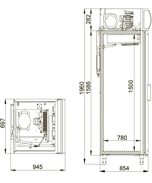Шкаф фармацевтический Polair ШХФ_0,7 ДС