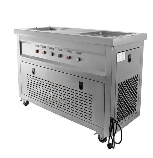 Фризер для жареного мороженого Foodatlas KCB-2F (стол для топпингов)