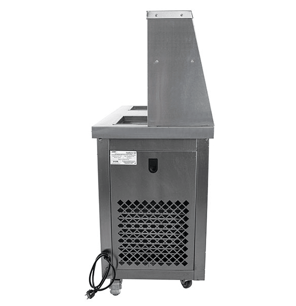 Фризер для жареного мороженого Foodatlas KCB-2 (контейнеры, свет.короб, стол длятоппингов, 2 комп)