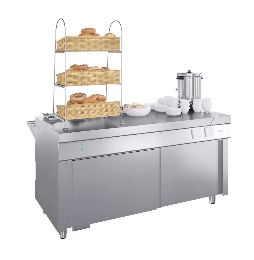 Прилавок горячих напитков Atesy Ривьера ПГН-1500-02 без полок