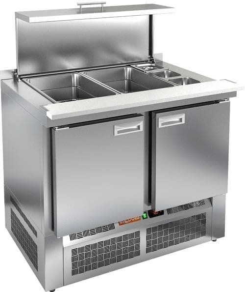 Стол холодильный (саладетта) Hicold SLE3‑11GN с крышкой