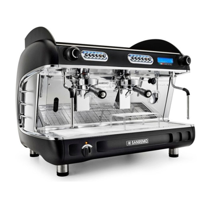 Кофемашина Sanremo Verona SED+AM 2Gr + экономайзер, автомат, высокие группы, черная