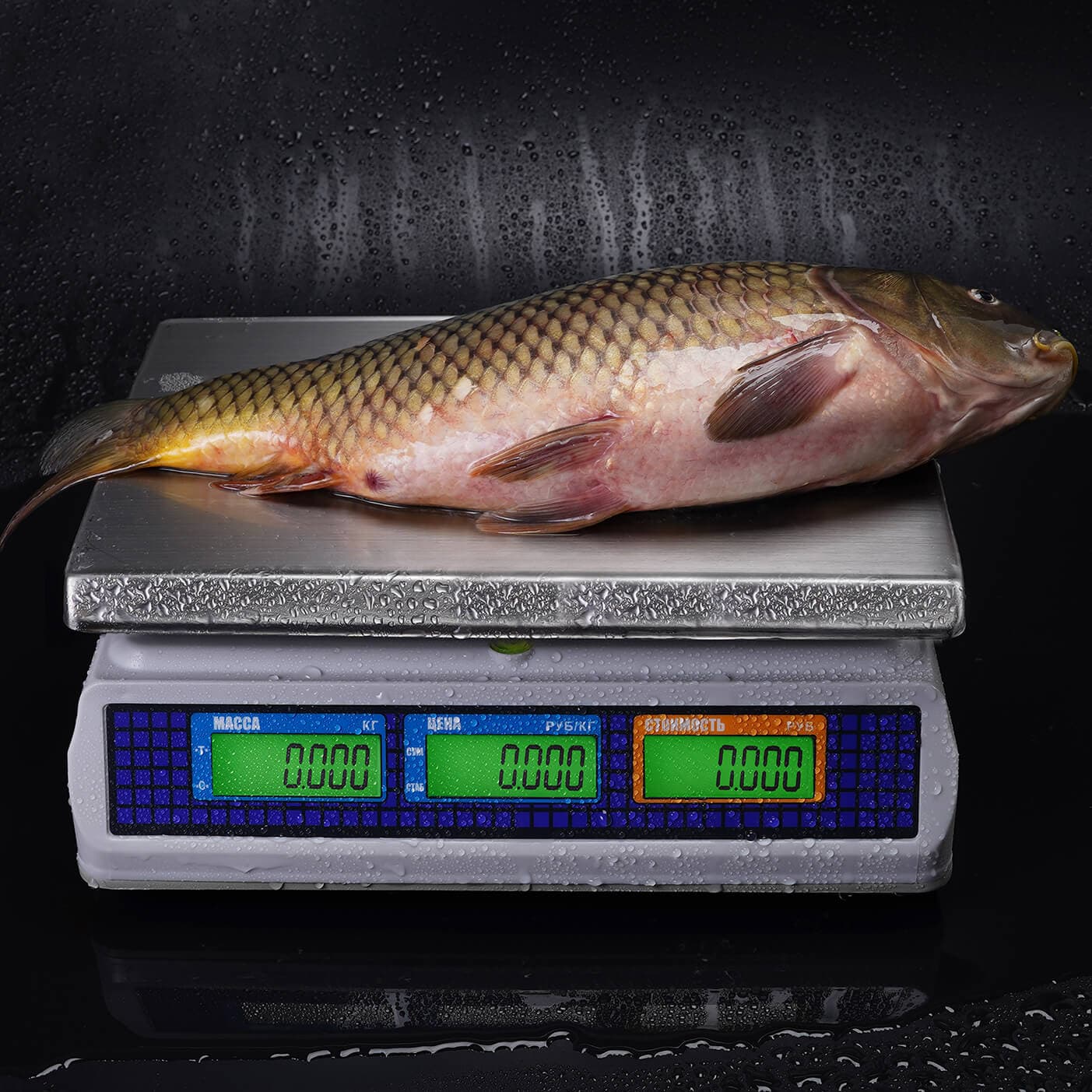 Весы торговые настольные M-ER 329 AC-32.5 IP67 "Fisher" LСD