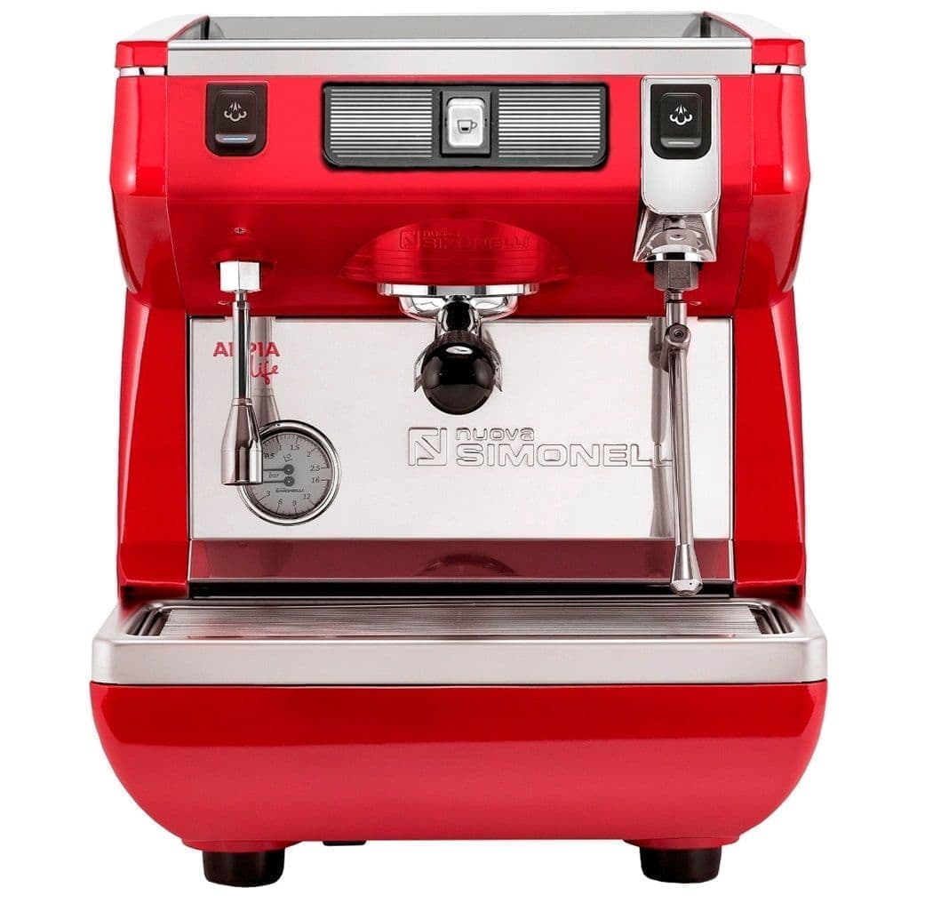 Кофемашина рожковая Nuova Simonelli Appia Life 1Gr S высокая группа, красная