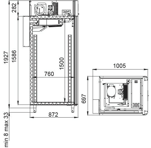 Шкаф для вызревания колбас Polair CS107_Salami blaсk