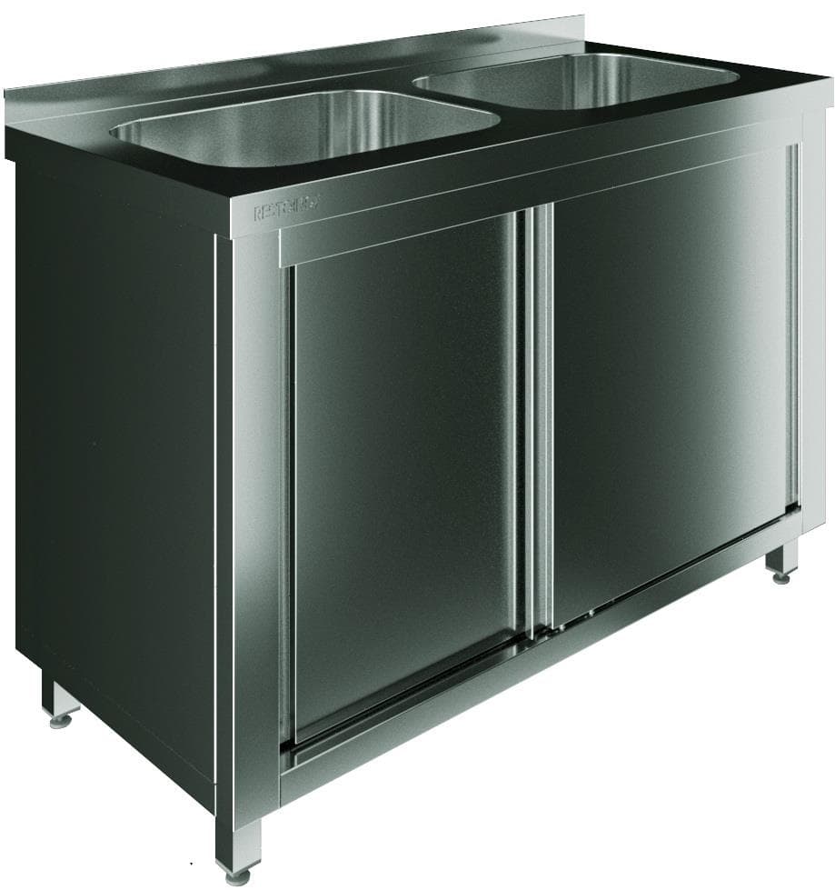 Стол с моечной ванной Restoinox СПЗК2М-16/6-БП