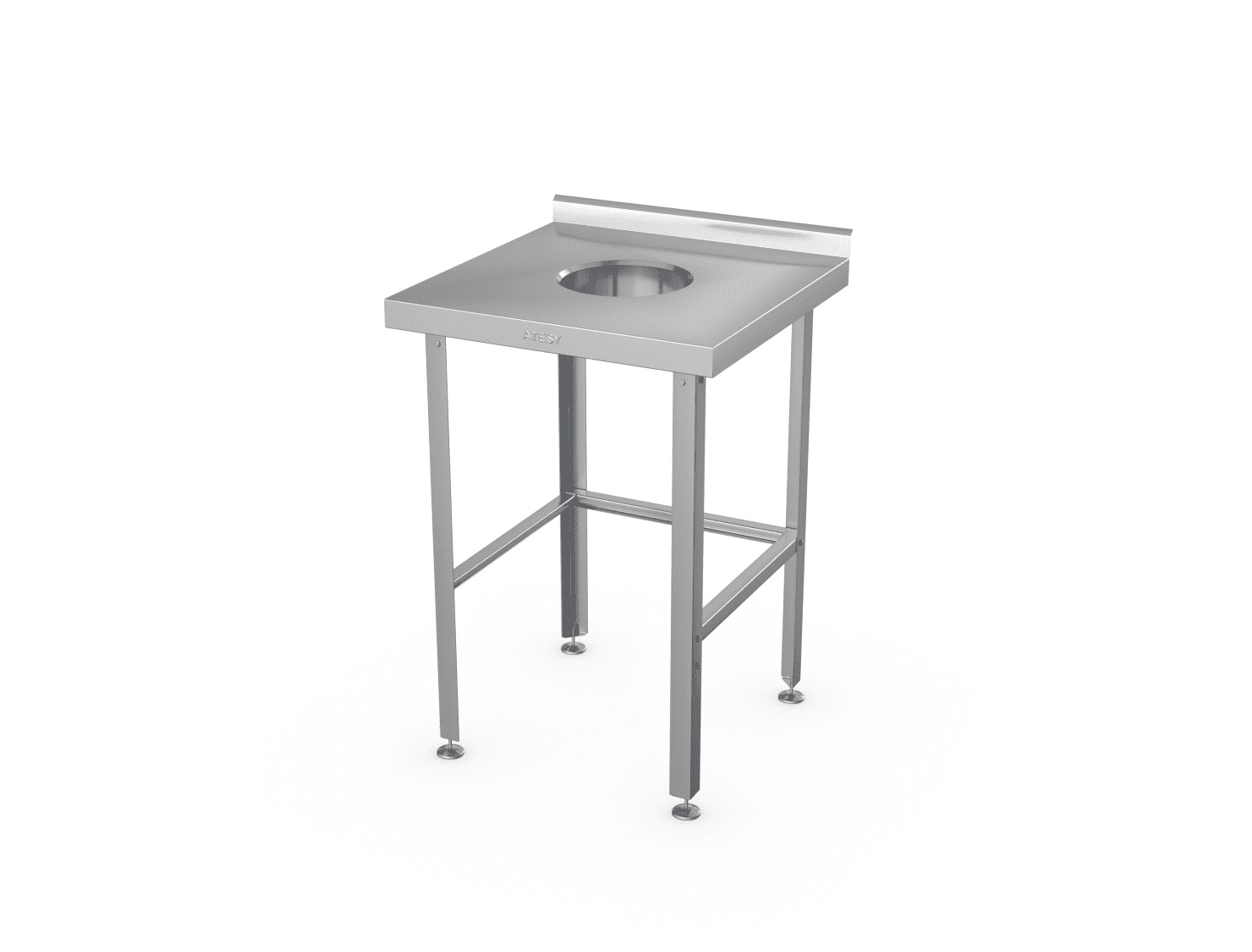 Стол для сбора отходов Atesy СРО-С-1-600.600-02-Н (СРО-3/600/600-Н)