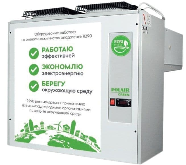 Моноблок среднетемпературный Polair MM218S Green R290