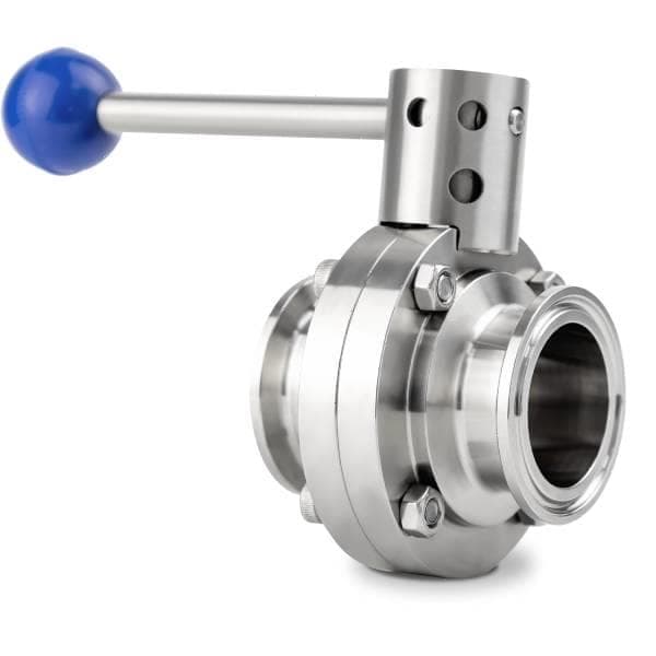 Кран - бабочка под кламп 1.5 дюйма, F38