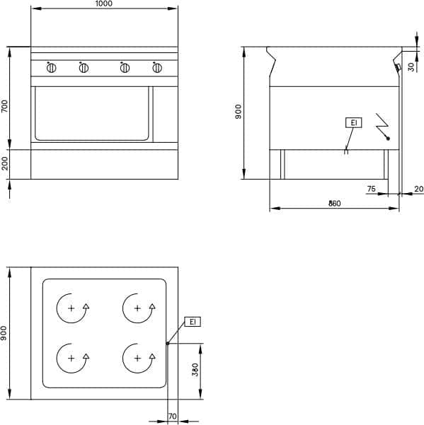 Плита электрическая Electrolux STE21A1A