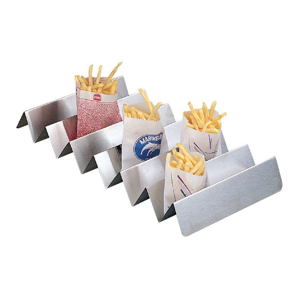 Поднос-держатель для пакетов с картофелем фри, 47х25х5,5 см, нерж Garcia De Pou | 143.25