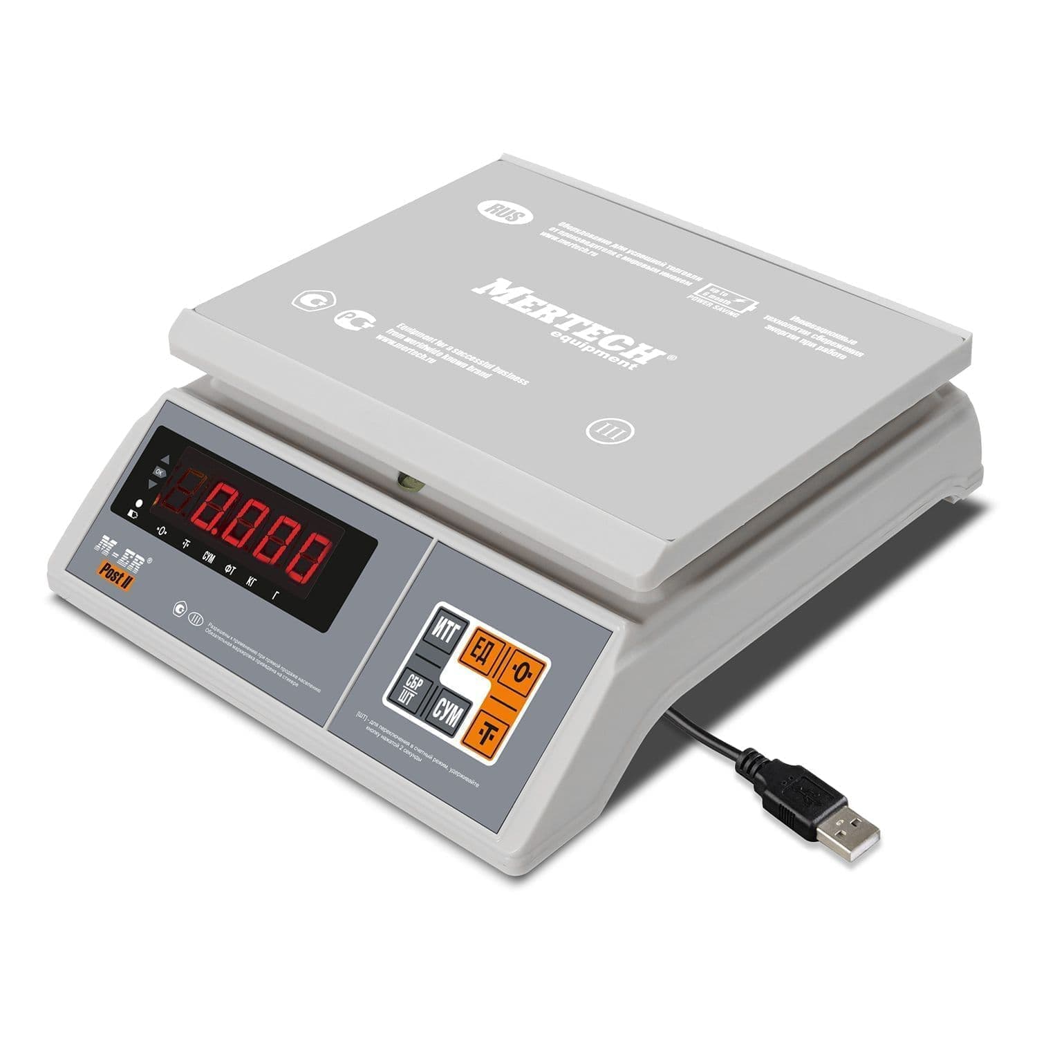 Весы порционные M-ER 326 AFU-32.1 "Post II" LED USB-COM