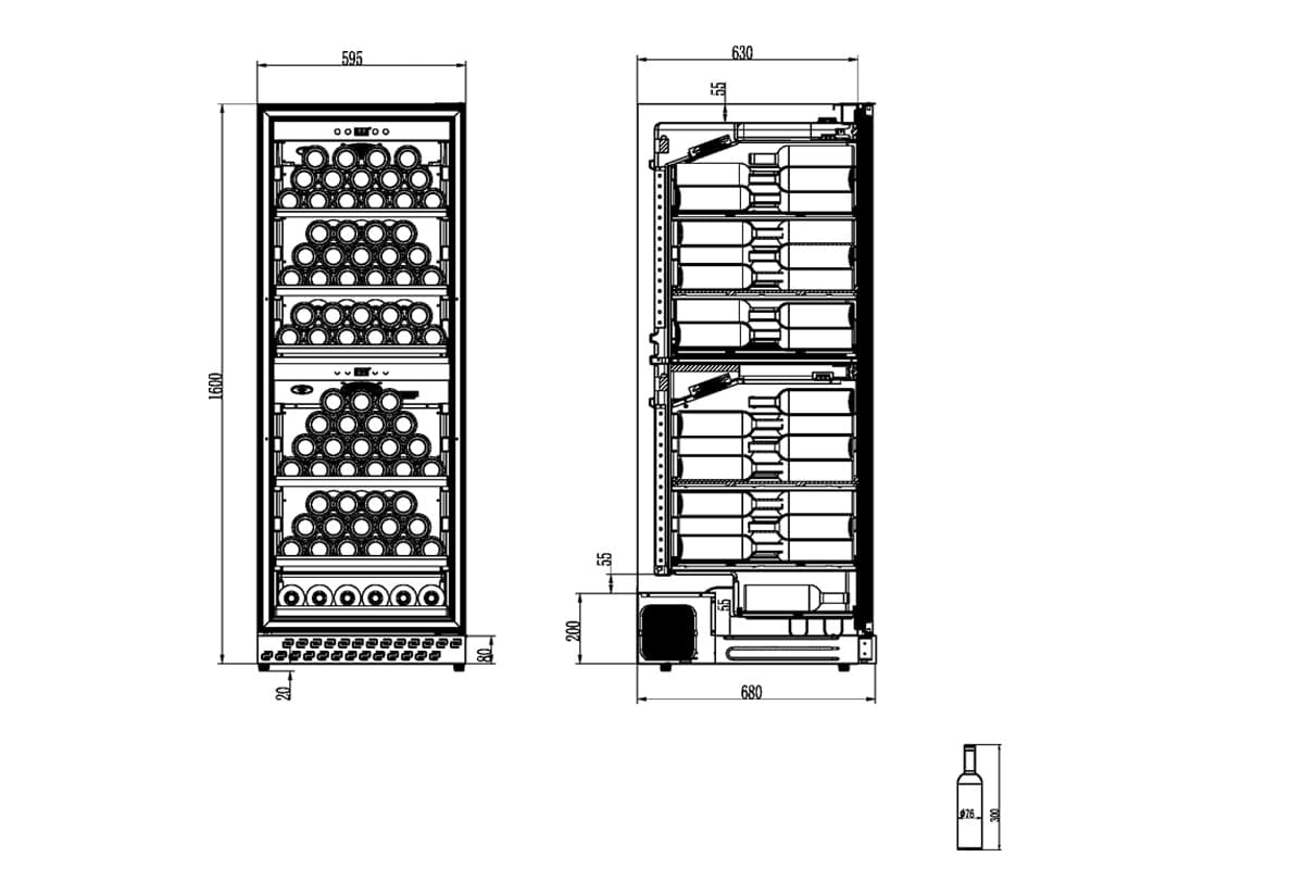 Шкаф винный CASO WineChef Pro 126