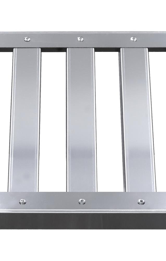 Стеллаж кухонный Luxstahl СРРП-1800х1400х600 решетчатые полки