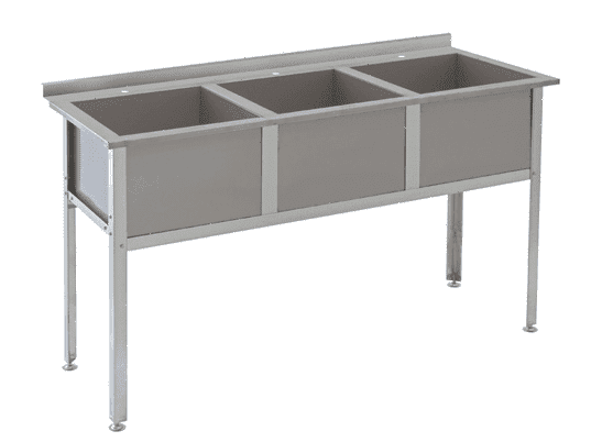 Ванна моечная Atesy ВМ-3/430 с бортом Алента