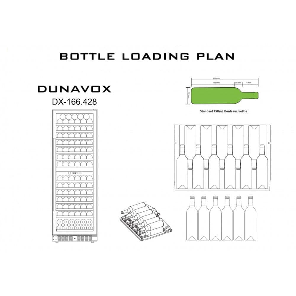 Шкаф винный Dunavox DX-166.428SDSK