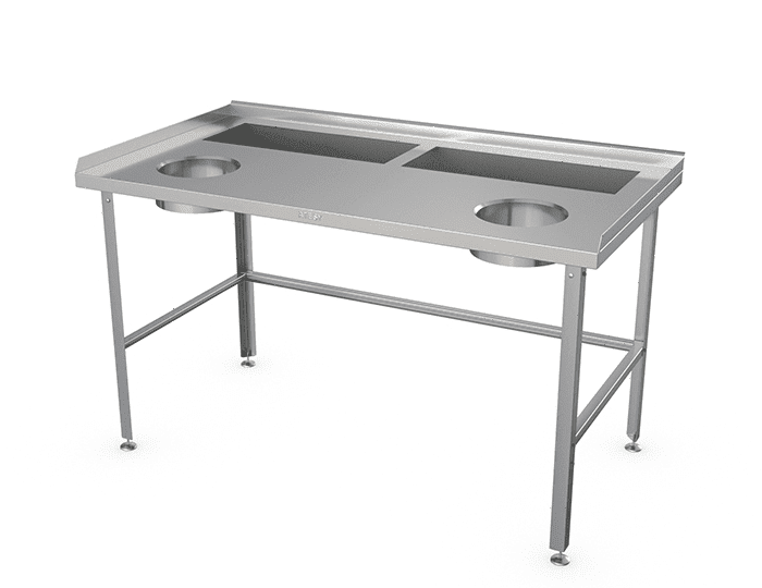 Стол для сбора отходов Atesy СО-С-2-1500.800-02 (СО-2/1500/800)