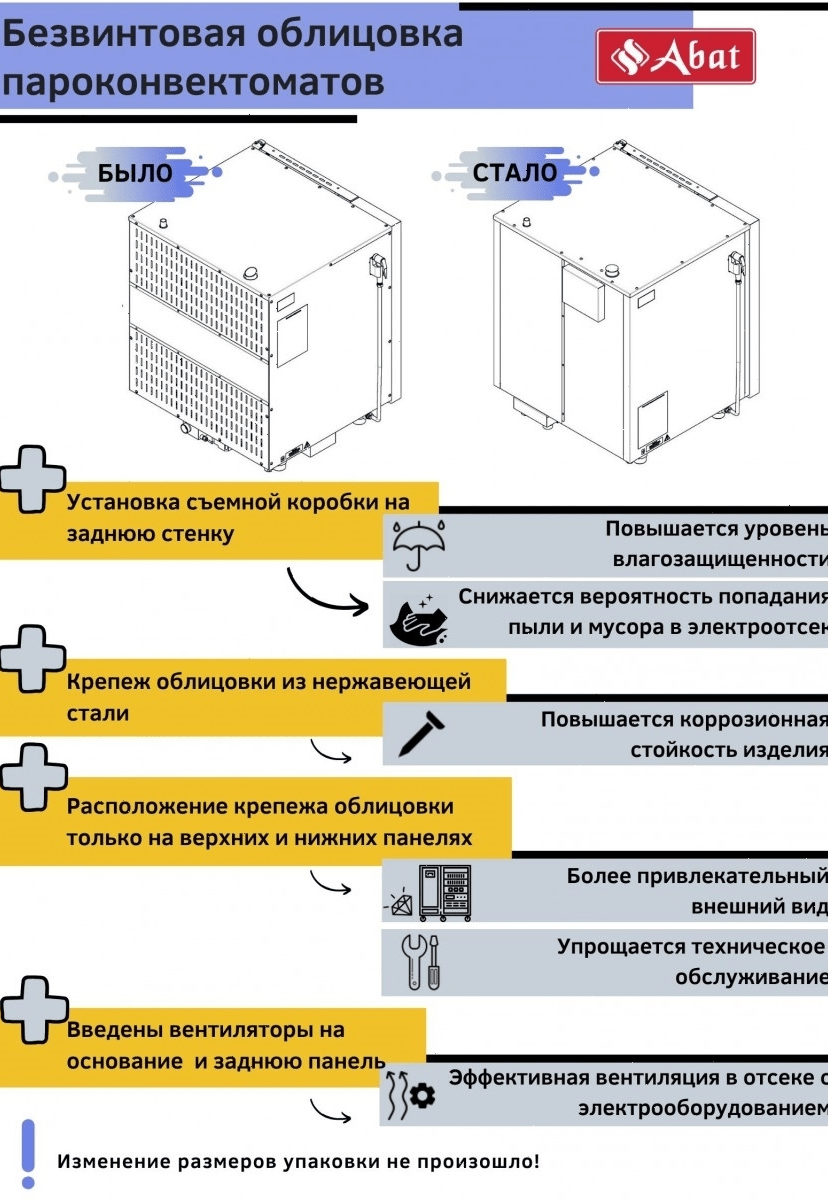 Пароконвектомат Abat ПКА 10-1/1ПМ2-01, автоматическая мойка (11000018918)