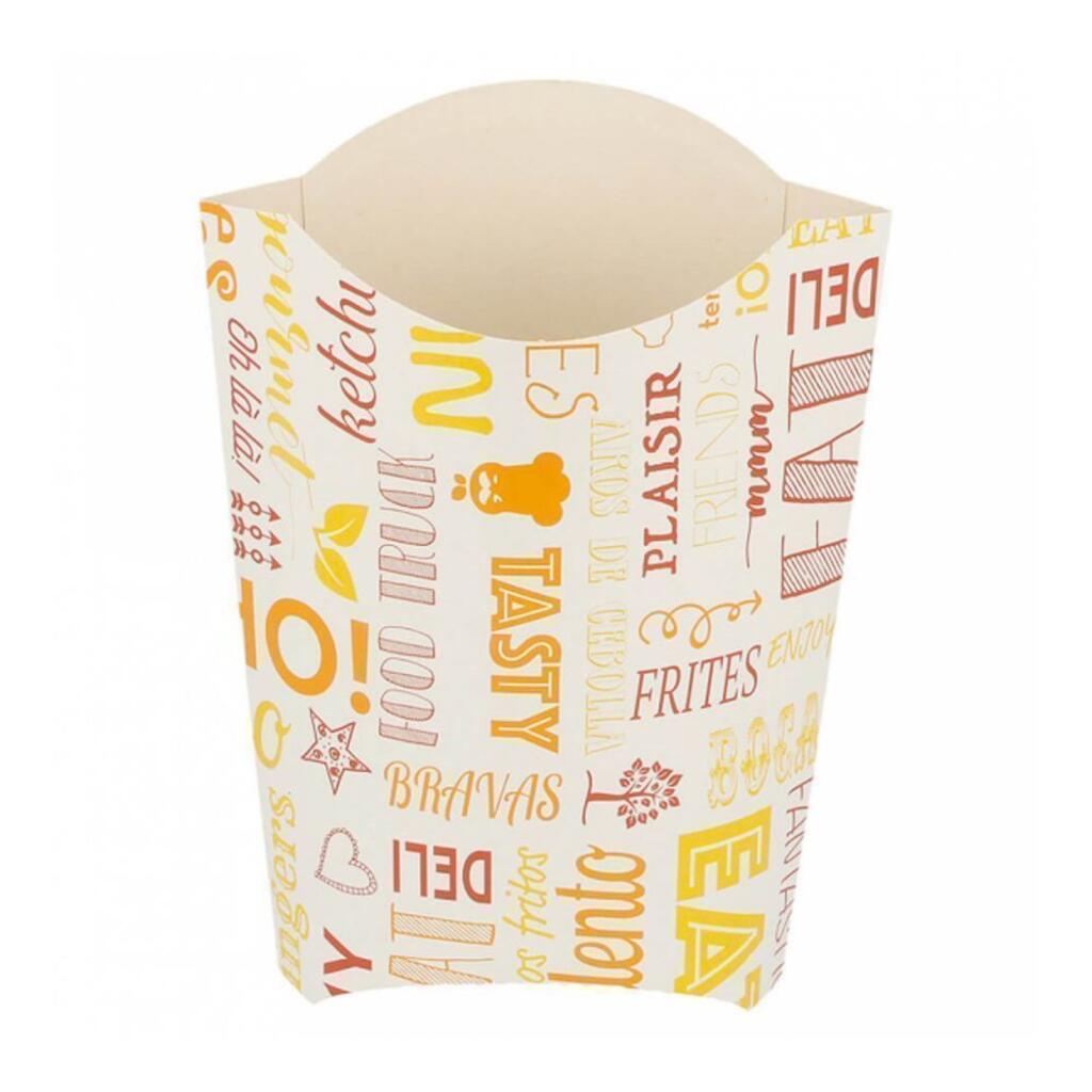 Контейнер для фри/снеков Parole 190 г, 14,5х9,5х18 см, 200 шт/уп, картон Garcia De Pou | 229.56