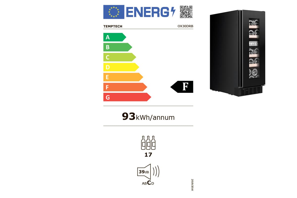 Шкаф винный Temptech OX30DRB