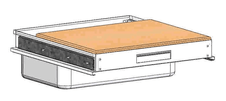 Доска выдвижная к подставке под гриль-шашлычницу Atesy ПГШ-1030-01