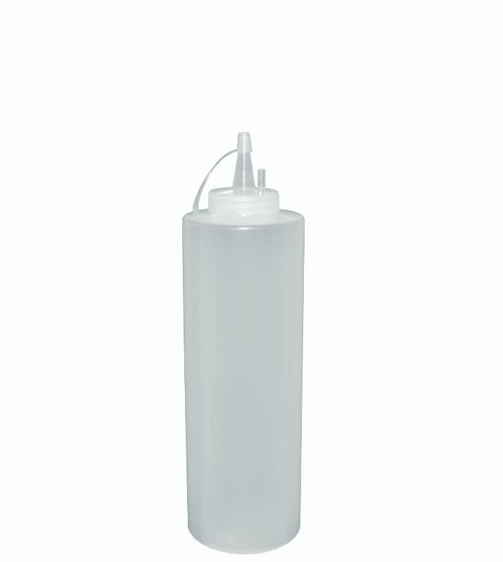 Емкость для соуса 700мл d=68мм h=240мм с крышкой белая Мастергласс | 1741