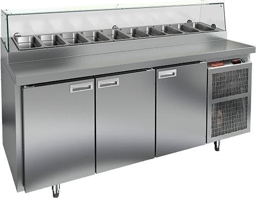 Стол холодильный (для пиццы) Hicold PZ1‑111/GN стекло