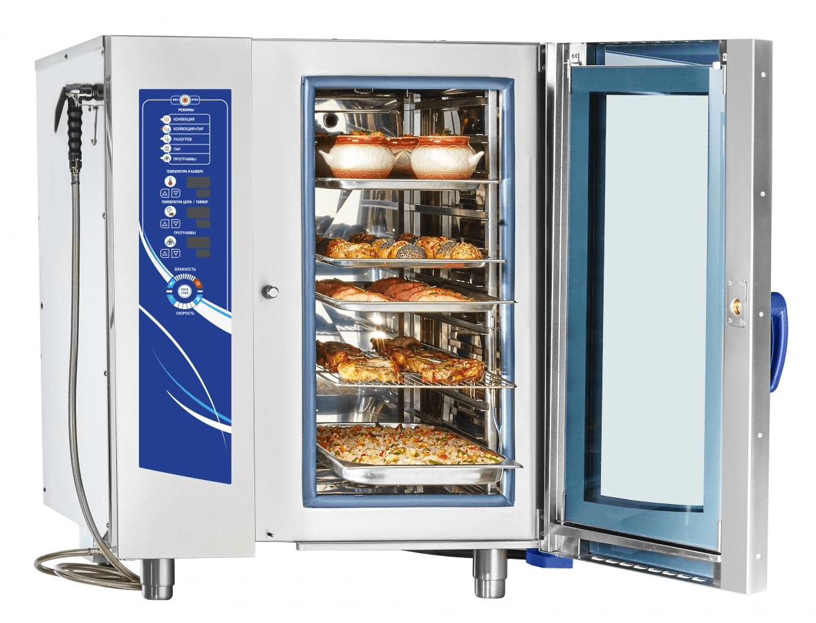 Пароконвектомат Abat ПКА 10-1/1ПМ2 лицо нерж. (11000035572)