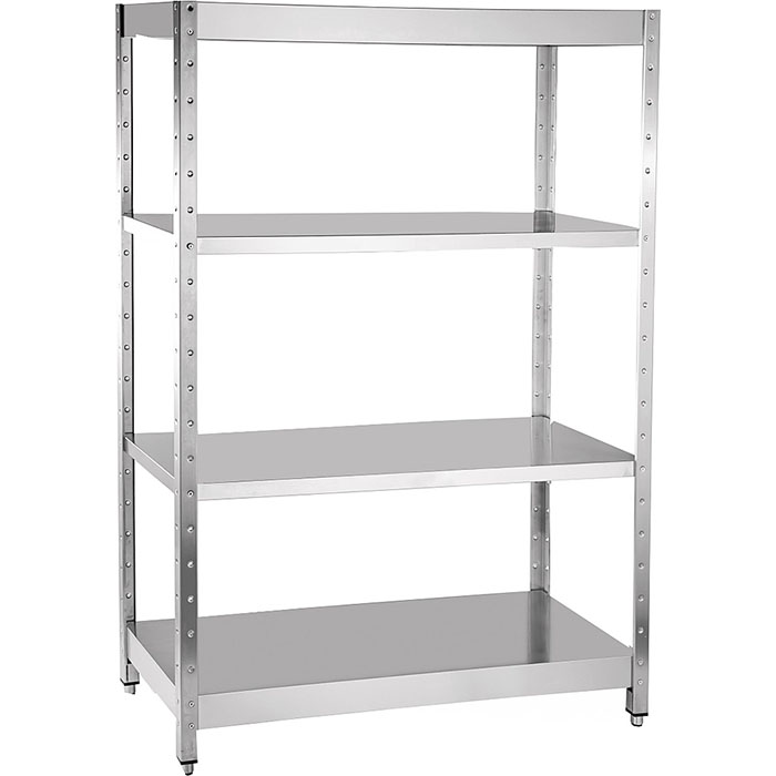 Стеллаж кухонный Abat СК-4-5 сплошные полки нерж (21000080815)