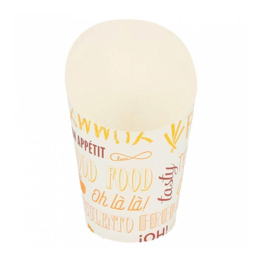 Контейнер картонный верт. для фри, снеков "PAROLE" 270 мл, d 7,5х10см 100шт Garcia De Pou | 229.58