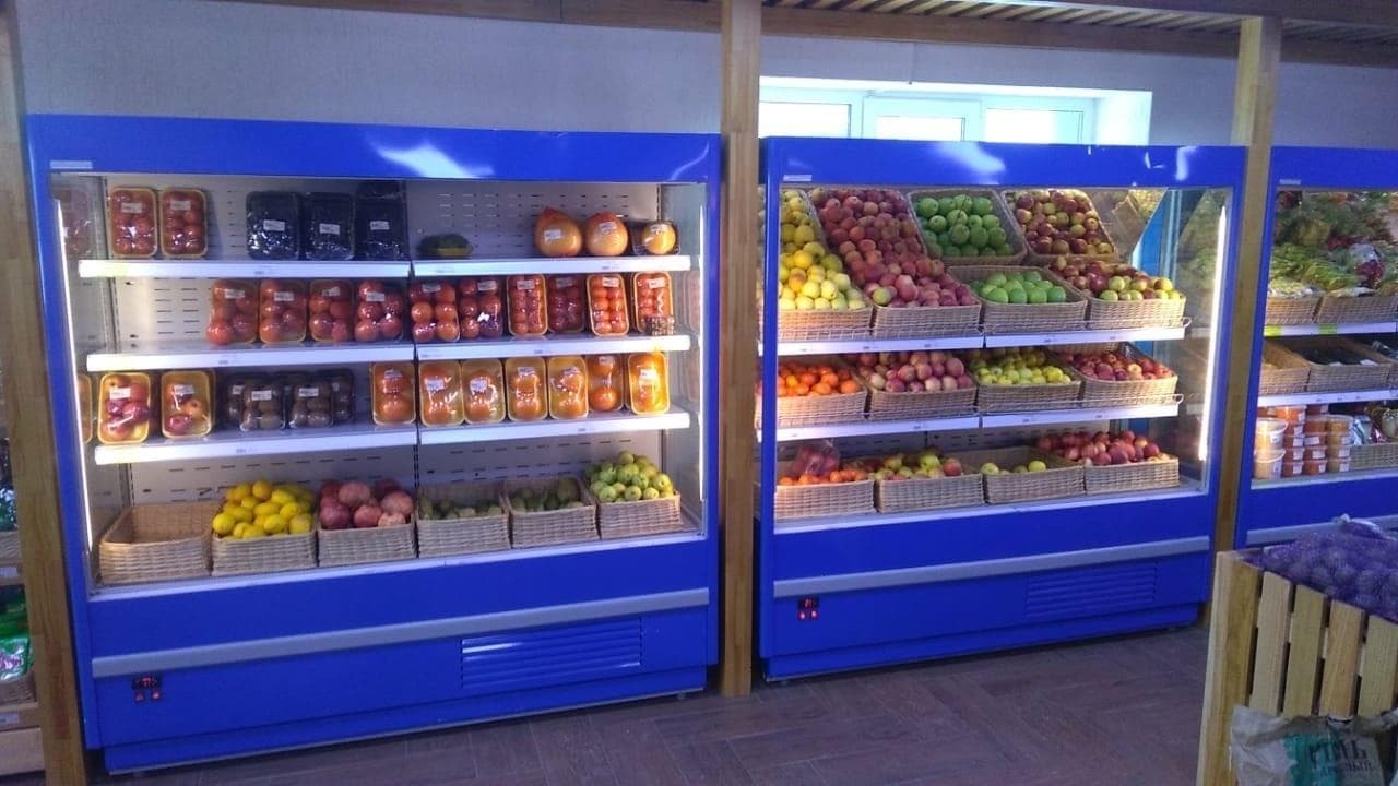 Горка холодильная Carboma FС 20-07 VM 1,3-2 (Cube 1930/710 ВХСп-1,3) 9006-9005