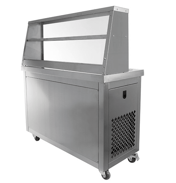 Фризер для жареного мороженого Foodatlas KCB-2F (контейнеры, стол для топпингов)