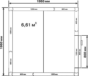 Камера холодильная Polair КХН‑6,61