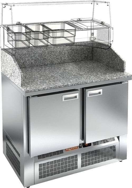 Стол холодильный (для пиццы) Hicold PZE3‑11/SN (без витрины)