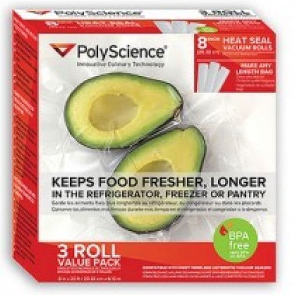 Рулоны гофрированные PolyScience VBR-0820 203х6100, 3 рулона в коробке