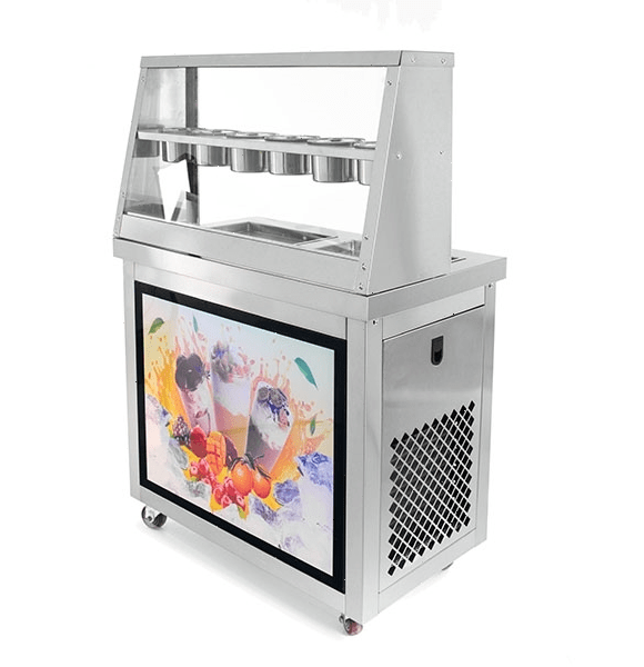 Фризер для жареного мороженого Foodatlas KCB-2F (контейнеры , световой короб, 2 компрессора)