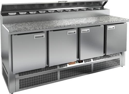 Стол холодильный (для пиццы) Hicold PZE2‑1111/GN камень