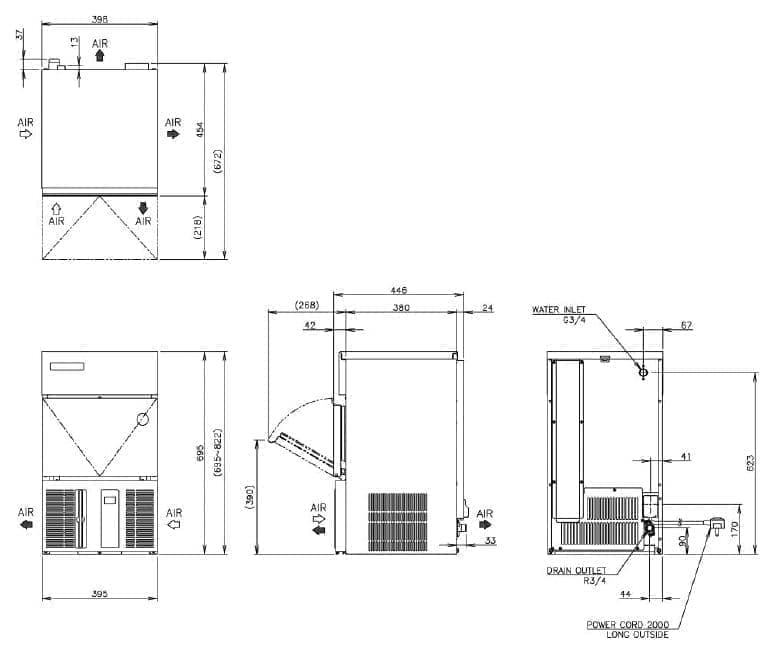 Льдогенератор Hoshizaki IM-21CNE