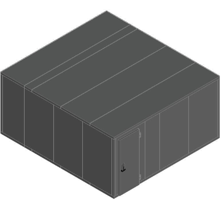 Камера холодильная Polair КХН-38,56 (4360х4660х2200h) 80 мм