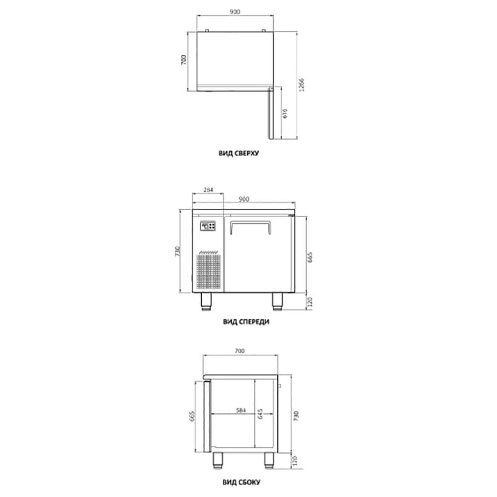 Стол морозильный Turbo Air KUF9-1-700