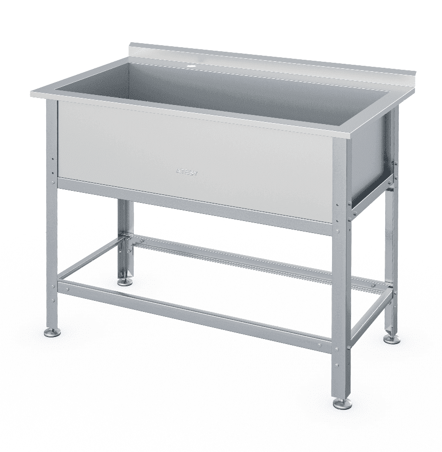 Ванна моечная Atesy ВСМ-Б-1.1250.600-1-02 (ВМ-1/600/1350 с бортом)