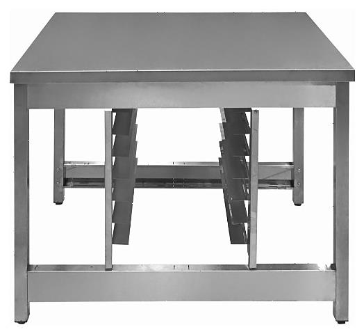 Подставка под пароконвектомат Luxstahl 1000x810x800 мм