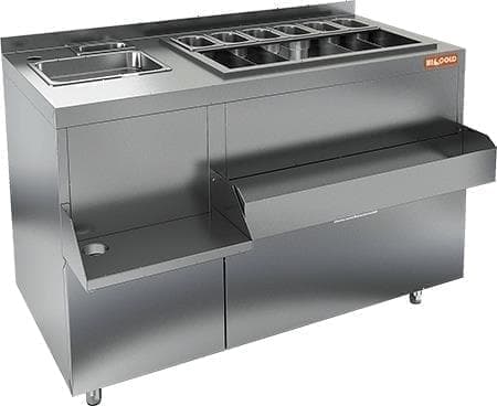 Коктейльная барная станция закрытая Hicold НБМКС-12/6БПК