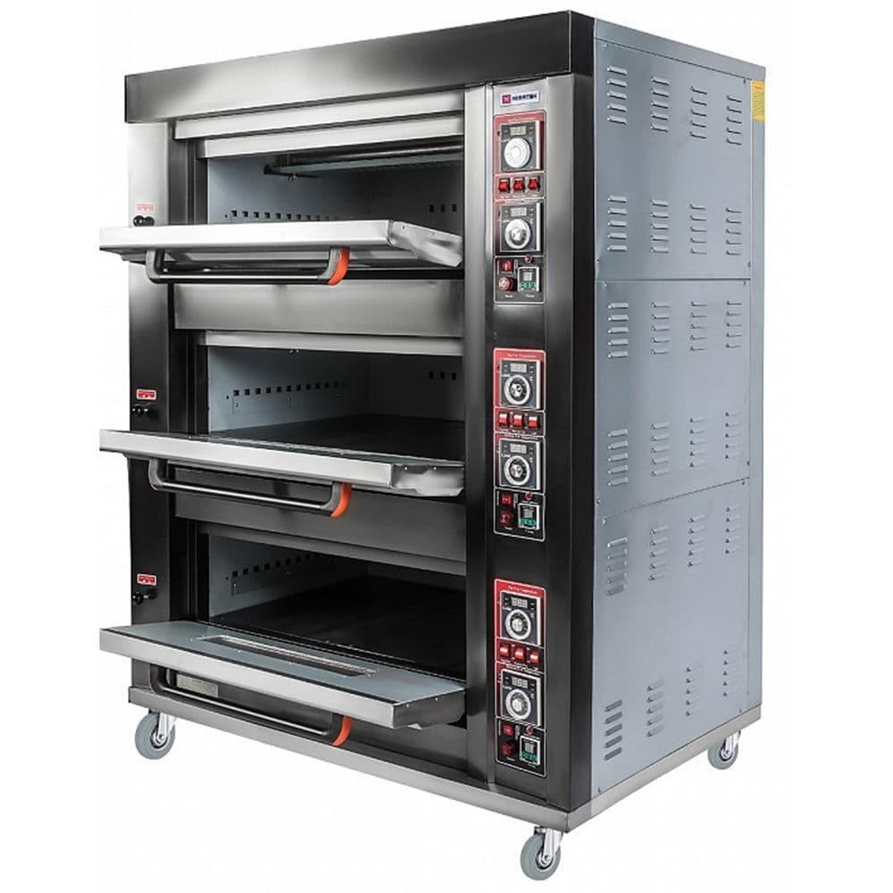 Печь подовая Miratek BK-36G ГАЗ с пароувлажнением на все ярусы