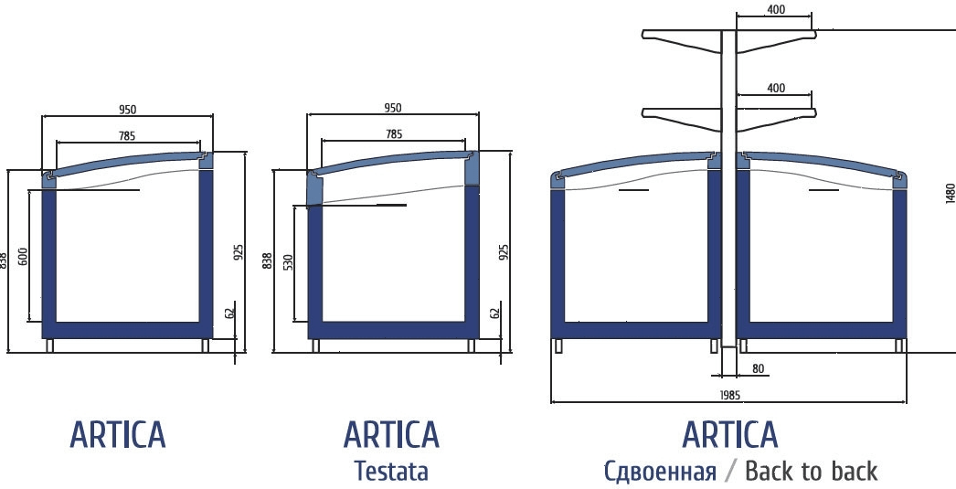 Ларь-бонета Levin Artica Testata НТ/СТ
