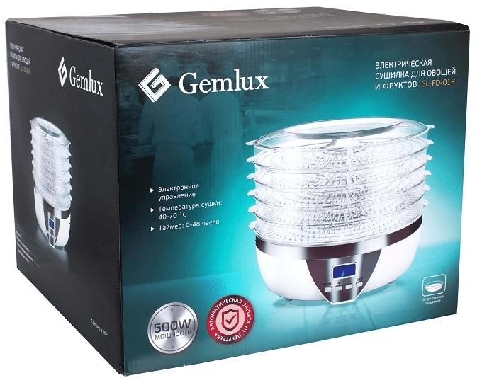 Сушилка для овощей и фруктов Gemlux GL-FD-01R