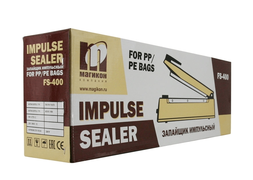 Импульсный запайщик Магикон FS-400C металл+нож