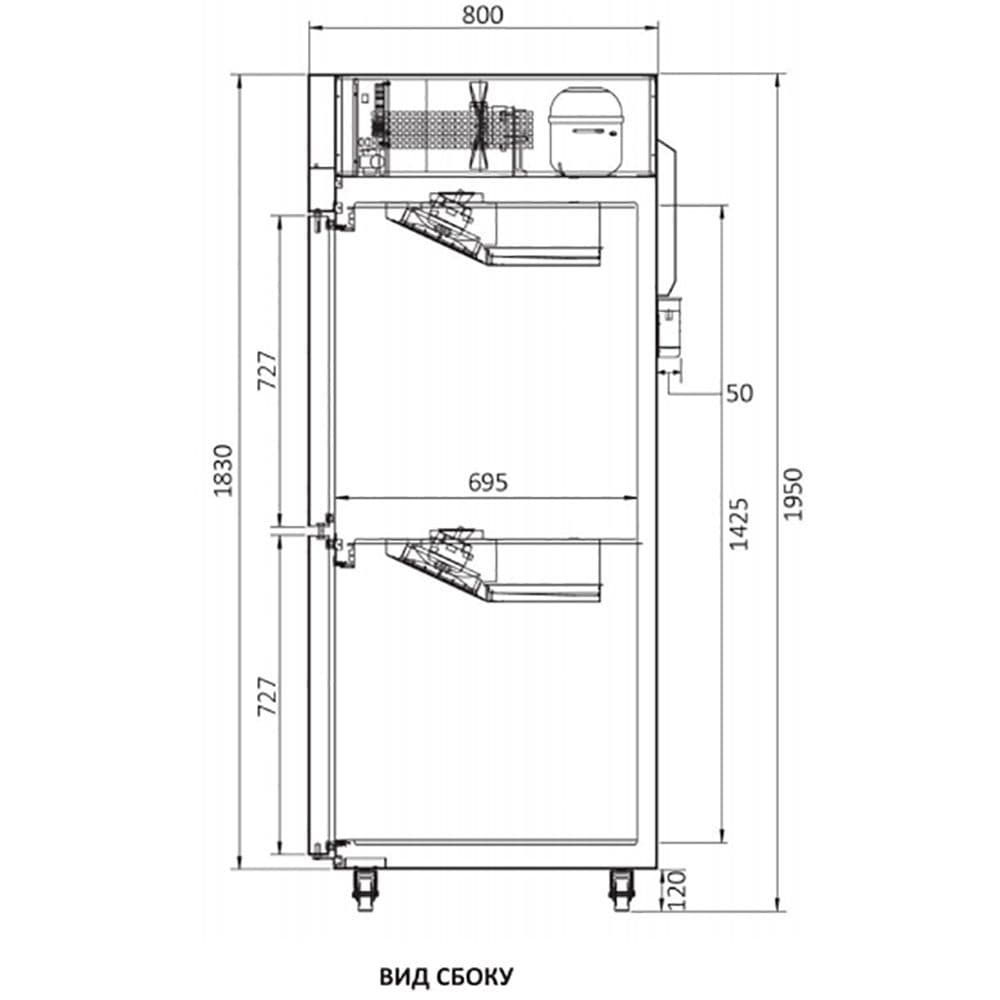 Шкаф комбинированный Turbo Air KRF25-2