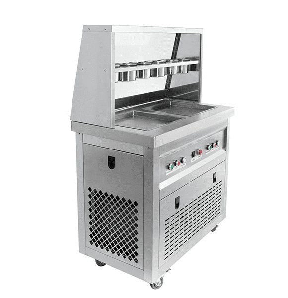 Фризер для жареного мороженого Foodatlas KCB-2F (контейнеры , световой короб, 2 компрессора)