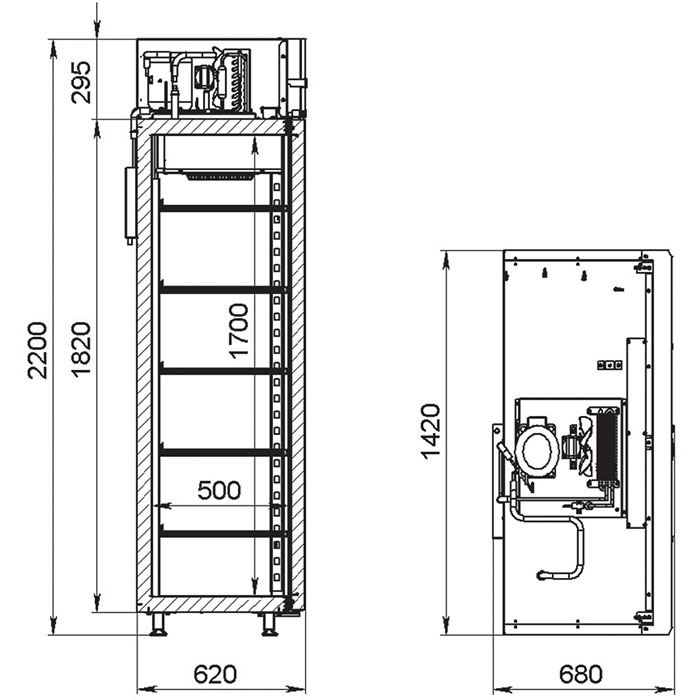 Фармацевтический холодильник Аркто ШХФ-1000-КГП